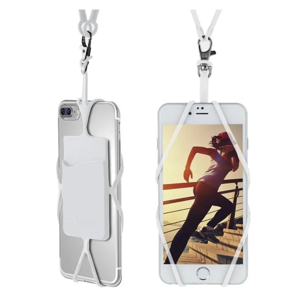 Translucent Clear Universal Phone Lanyard with Pocket NEW NWT